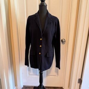 Ralph Lauren Navy Blazer with Gold Accents